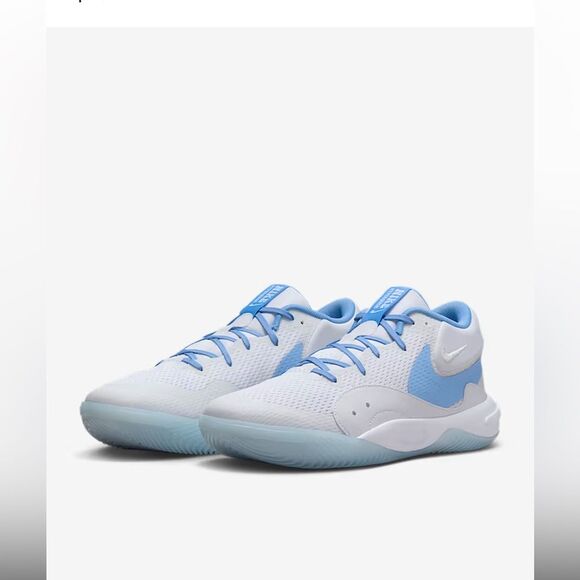 Nike NWT Men’s Size 10 Women’s Size 11.5 White Blue Hyperquick Volleyball Shoes - Picture 1 of 16